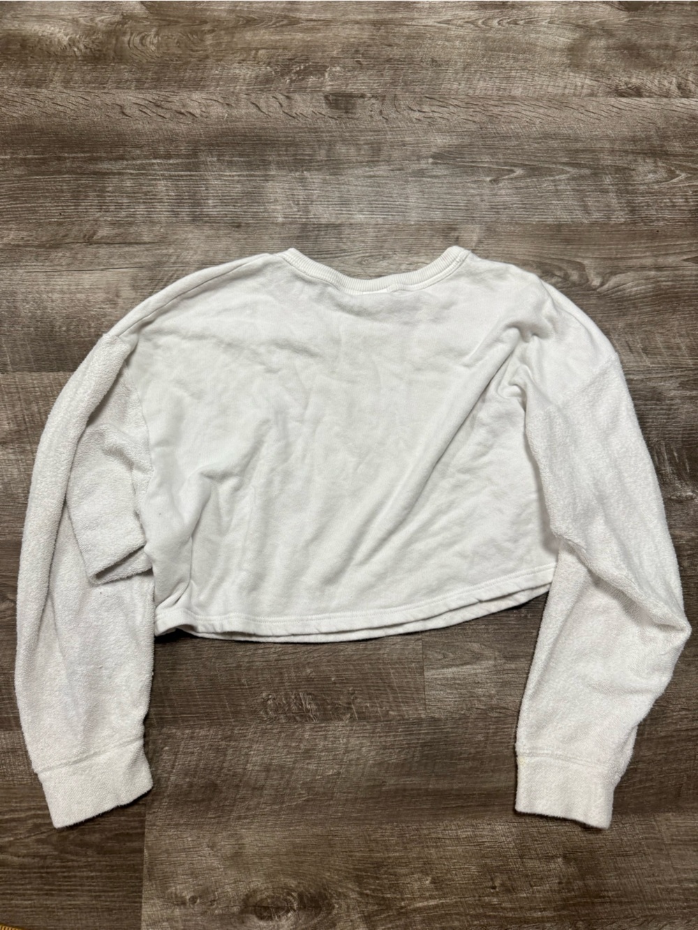 Offline by Aerie Terry Cloth Sleeve Pullover Sweatshirt Size Medium - Picture 8 of 9